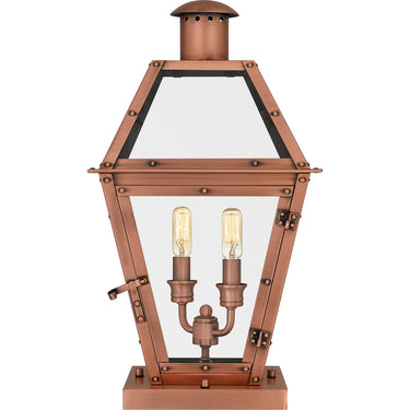 Rue De Royal 2 Light Outdoor Pier in Aged Copper 4