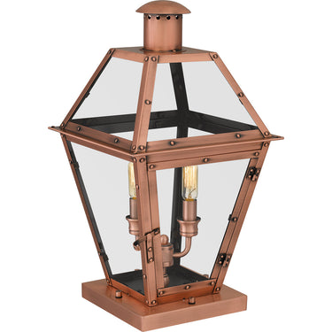 Rue De Royal 2 Light Outdoor Pier in Aged Copper 5
