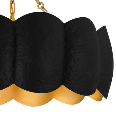 Santana 4 Light Semi-Flush Mount in Matte Black 2