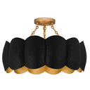 Santana 4 Light Semi-Flush Mount in Matte Black 3