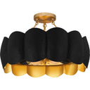 Santana 4 Light Semi-Flush Mount in Matte Black 5