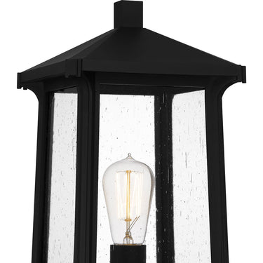 Satterfield 1 Light Outdoor Post in Matte Black 1