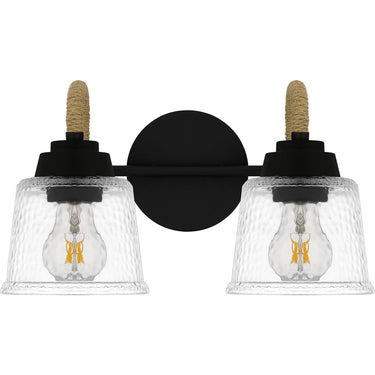 Seabreeze 2 Light Bath Light in Matte Black 3