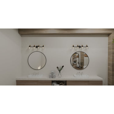 Seabreeze 4 Light Bath Light in Matte Black 3