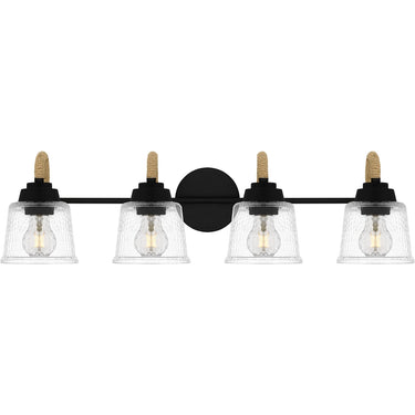 Seabreeze 4 Light Bath Light in Matte Black 1