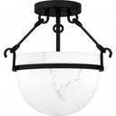 Semi Flush Mount-QSF6185MBK