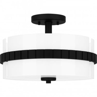 Semi Flush Mount-QSF6195MBK