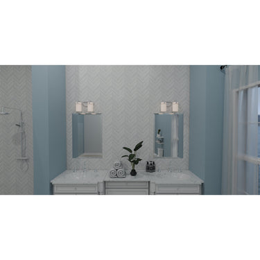 Seymour 2 Light Bath Light in Brushed Nickel 3