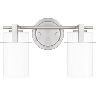 Seymour 2 Light Bath Light in Brushed Nickel 1