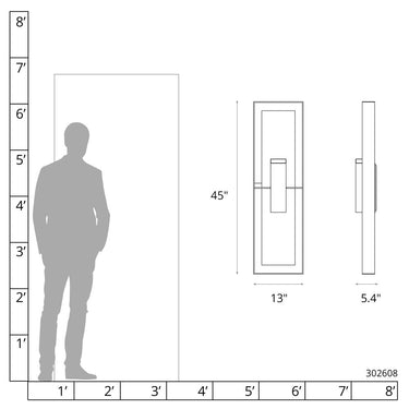 Shadow Box Extra Tall Sconce 3