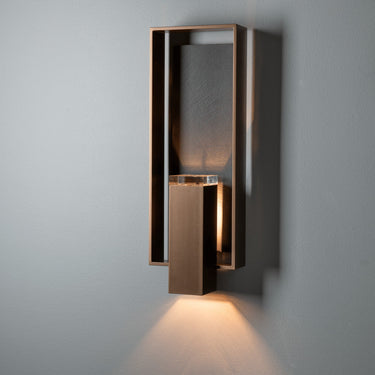 Shadow Box Large w/Slate Outdoor Sconce 1