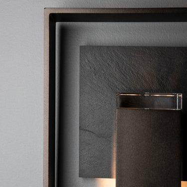 Shadow Box Medium w/Slate Dark Sky Friendly Outdoor Sconce 1