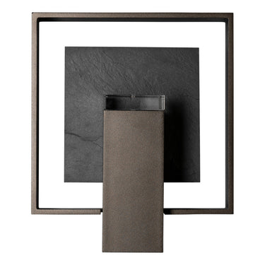 Shadow Box Medium w/Slate Dark Sky Friendly Outdoor Sconce 5