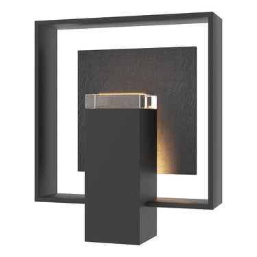 Shadow Box Medium w/Slate Outdoor Sconce 12