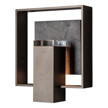 Shadow Box Medium w/Slate Outdoor Sconce 5