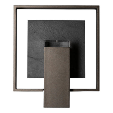 Shadow Box Medium w/Slate Outdoor Sconce 7