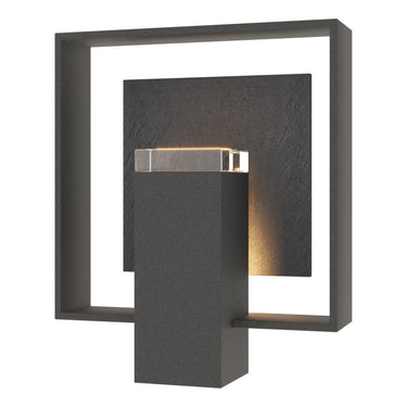 Shadow Box Medium w/Slate Outdoor Sconce 8