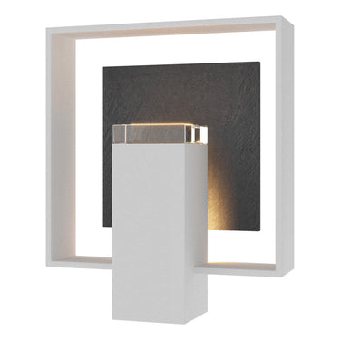 Shadow Box Medium w/Slate Outdoor Sconce 