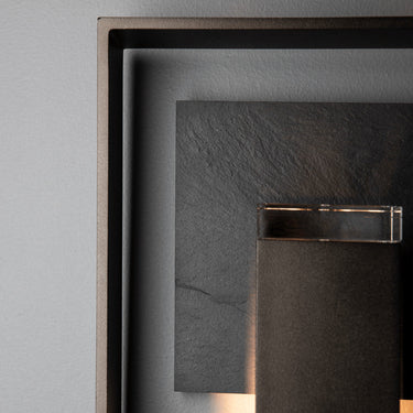 Shadow Box Small w/Slate Dark Sky Friendly Outdoor Sconce 1