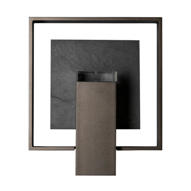 Shadow Box Small w/Slate Dark Sky Friendly Outdoor Sconce 5