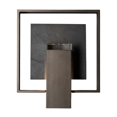 Shadow Box Small w/Slate Dark Sky Friendly Outdoor Sconce 