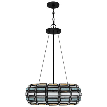 Shanghai 3 Light Pendant in Matte Black 4