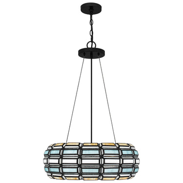 Shanghai 3 Light Pendant in Matte Black 1