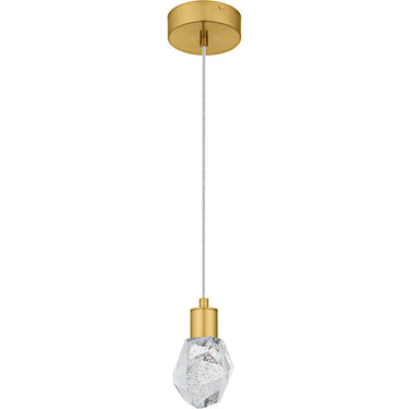 Skye Mini Pendant in Brushed Gold 4