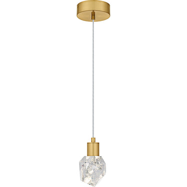 Skye Mini Pendant in Brushed Gold 5