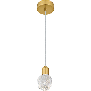 Skye Mini Pendant in Brushed Gold 6