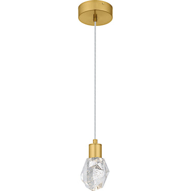 Skye Mini Pendant in Brushed Gold 1
