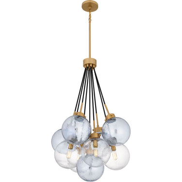 Soiree 4 Light Pendant in Brushed Weathered Brass 1