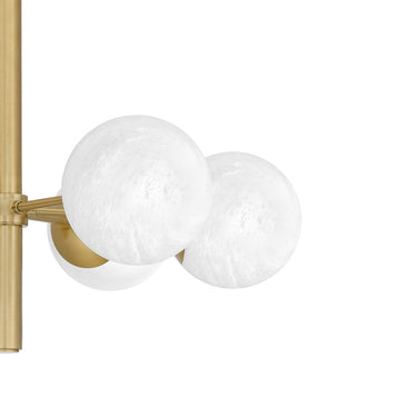 Solei 6 Light Chandelier in Aged Brass 2