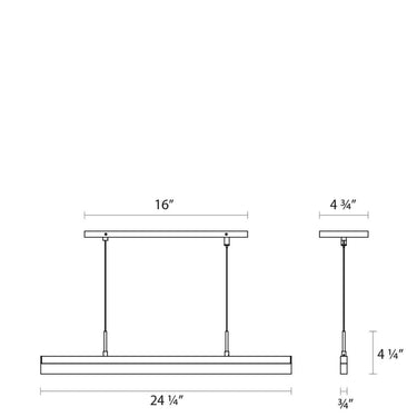 Sonneman 2345 Stiletto 24" LED Pendant 7