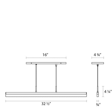 Sonneman 2346 Stiletto 32" LED Pendant 6