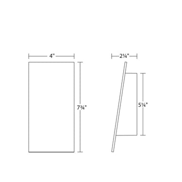 Sonneman 2361 Angled Plane Narrow Downlight LED Sconce 10