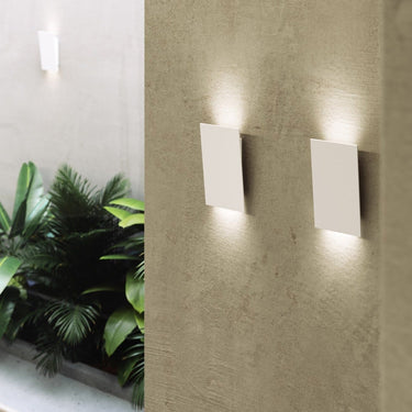 Sonneman 2365.98 Angled Plane Narrow LED Sconce in Textured White 4
