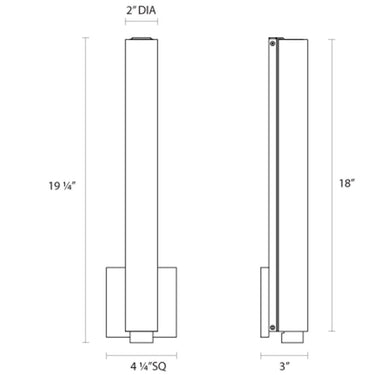 Sonneman 2440 Tubo Slim LED 12" Sconce 7