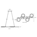 Sonneman 2655 Light Guide Ring 4-Light LED Bar Pendant 3