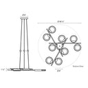 Sonneman 2656 Light Guide Ring 9-Light LED Pendant 10