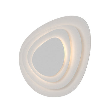 Sonneman 2690.98 Abstract Panels Small 2-Plate LED Sconce in Textured White 2