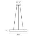 Sonneman 2740 Pi 16" LED Pendant 7