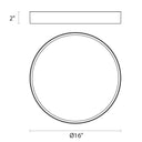 Sonneman 2745 Pi 8" LED Surface Mount 6