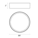 Sonneman 2745 Pi 8" LED Surface Mount 7