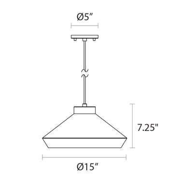 Sonneman 2752 Koma Meiji Pendant w/E26 Base 7