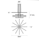 Sonneman 2763 Stix 3-Arm LED Pendant 7