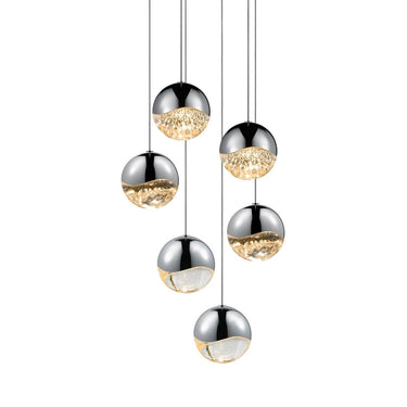 Sonneman 2915-LRG Grapes 6-Light Round Large LED Pendant 1