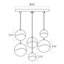Sonneman 2915-SML Grapes 6-Light Round Small LED Pendant 4