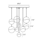 Sonneman 2916-LRG Grapes 9-Light Round Large LED Pendant 4