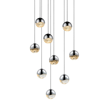 Sonneman 2916-SML Grapes 9-Light Round Small LED Pendant 1